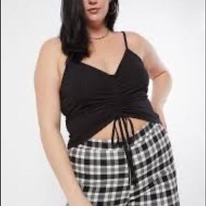 Rue 21 Black Ruched Front Cami